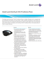 Picture of the Alcatel-Lucent 4139 conference phone brochure