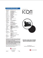 Picture of theIwatsu ICON Series 5810 Digital Phone Quick Reference Guide