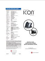 Picture of the Iwatsu ICON Series 5930 / 5910 Phones Quick Reference Guide
