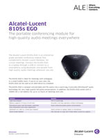 The Alcatel-Lucent 8105s EGO Conference Module brochure.