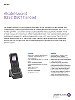 Picture of the Alcatel-Lucent 8232 DECT handset brochure