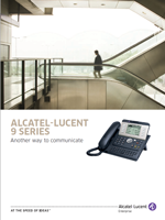 Picture of the Alcatel-Lucent 9 series deskphone brochure