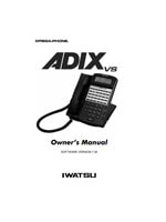 Picture of the Iwatsu ADIX-VS Owner's Manual