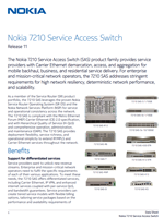 Picture of the Nokia 7210-SAS Brochure