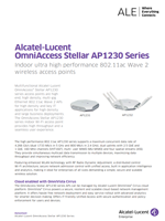 Picture of the OmniAccess Stellar AP1230 series brochure