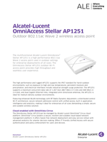 Picture of the alcatel-lucent OmniAccess Stellar AP1251 access point brochure