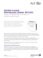 Picture of the alcatel-lucent OmniAccess Stellar AP1201 access point brochure