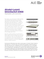 Picture of the alcatel-lucent OmniSwitch 6900 brochure