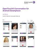 Picture of the OpenTouch Conversation for Android Smartphone User Manual