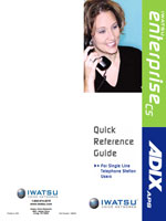 Picture of the Iwatsu Single Line Telephone Quick Reference Guide