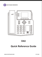  The X4U IP Phone Quick Reference Guide 