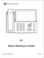  The X7 IP Phone Quick Reference Guide